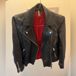 Top shop black leather jacket!